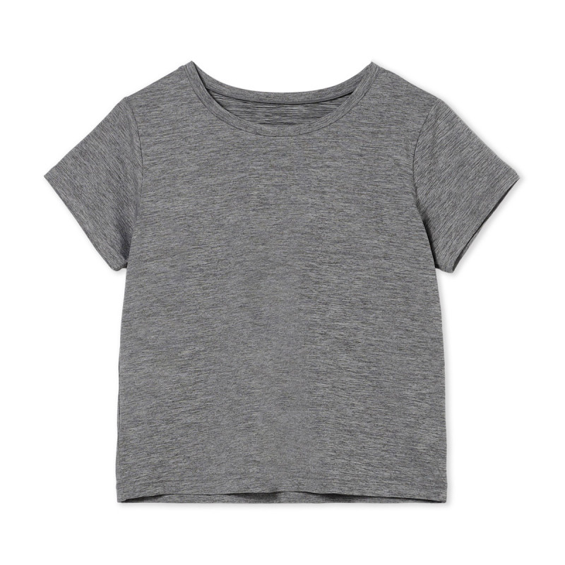 ドライストレッチリフレクターTシャツ(グレー杢-M)