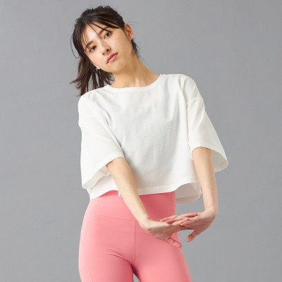 ★ドライメッシュクロップドＴシャツ