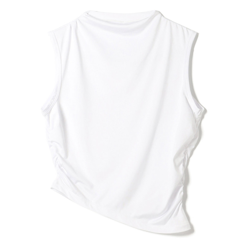 ★ドライストレッチノースリーブＴシャツ(ホワイト-M)