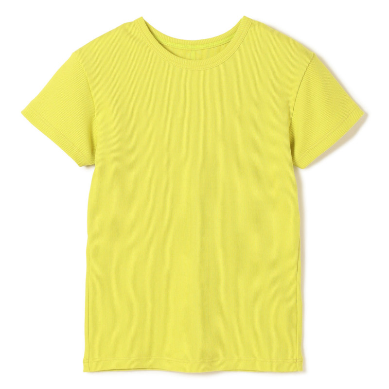★ＬｏｖｅＣｏｔｔｏｎ　リブＴシャツ(ライムグリーン-M)