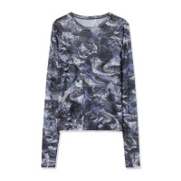 EnergyWave メッシュTシャツ(ネイビープリント-M)