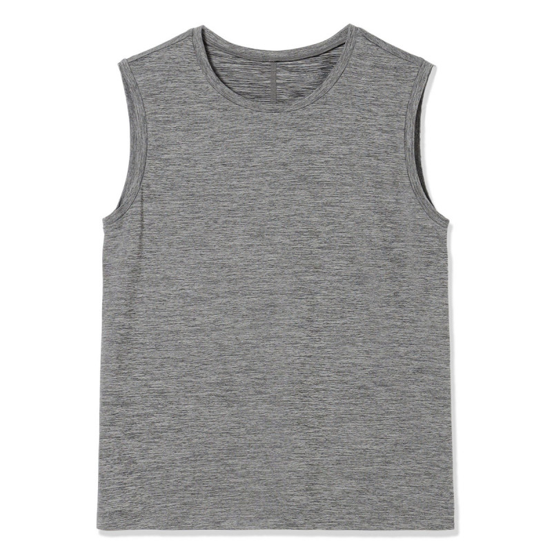 ドライストレッチタンクトップ(グレー杢-M)