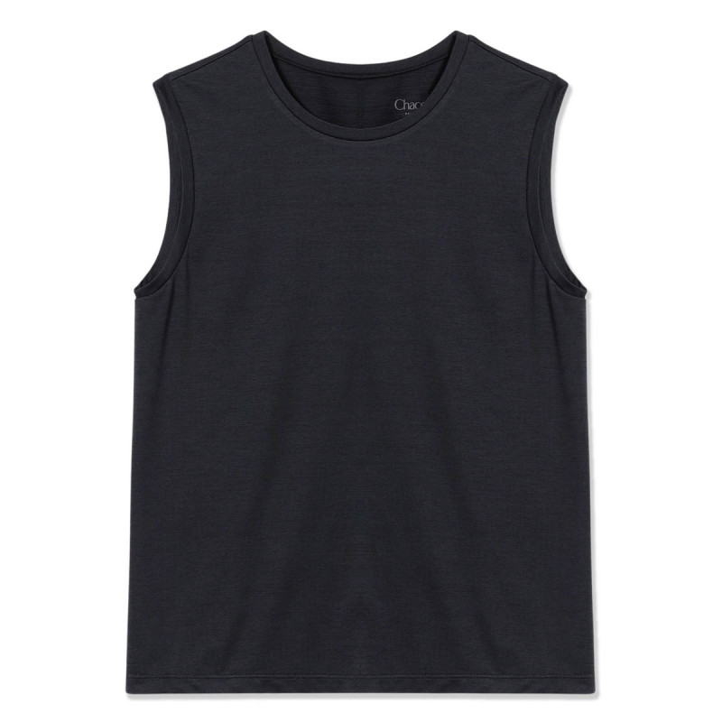 ドライストレッチタンクトップ(ダークグレー杢-M)