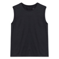 ドライストレッチタンクトップ(ダークグレー杢-M)