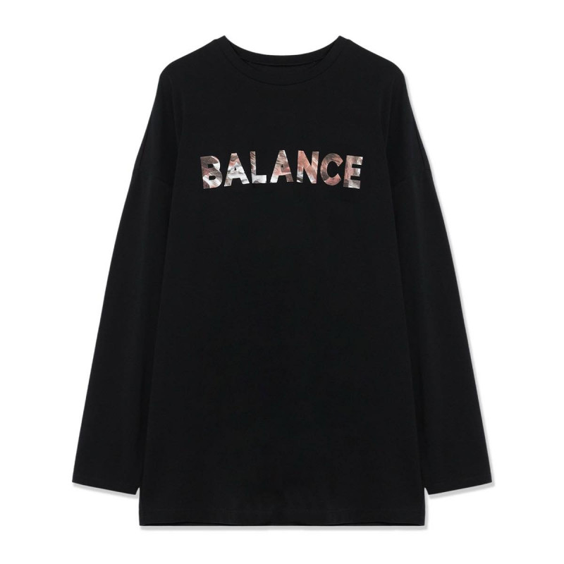 HandsomeCotton ロゴTシャツ(ブラック-M)