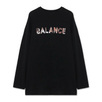 HandsomeCotton ロゴTシャツ(ブラック-M)