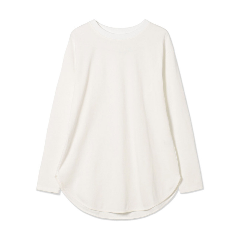 HandsomeCotton ロングスリーブTシャツ(ホワイト-M)