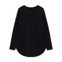HandsomeCotton ロングスリーブTシャツ(ブラック-M)