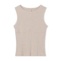 ホリデーラメタンクトップ(ベージュ-M)