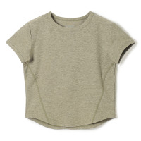 PeachMoku コンパクトTシャツ(カーキ杢-M)