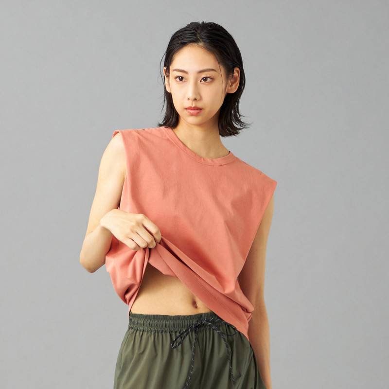 HandsomeCotton ノースリーブTシャツ