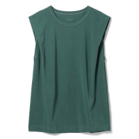 HandsomeCotton ノースリーブTシャツ(ボトルグリーン-M)