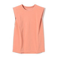 HandsomeCotton ノースリーブTシャツ(サーモンピンク-M)