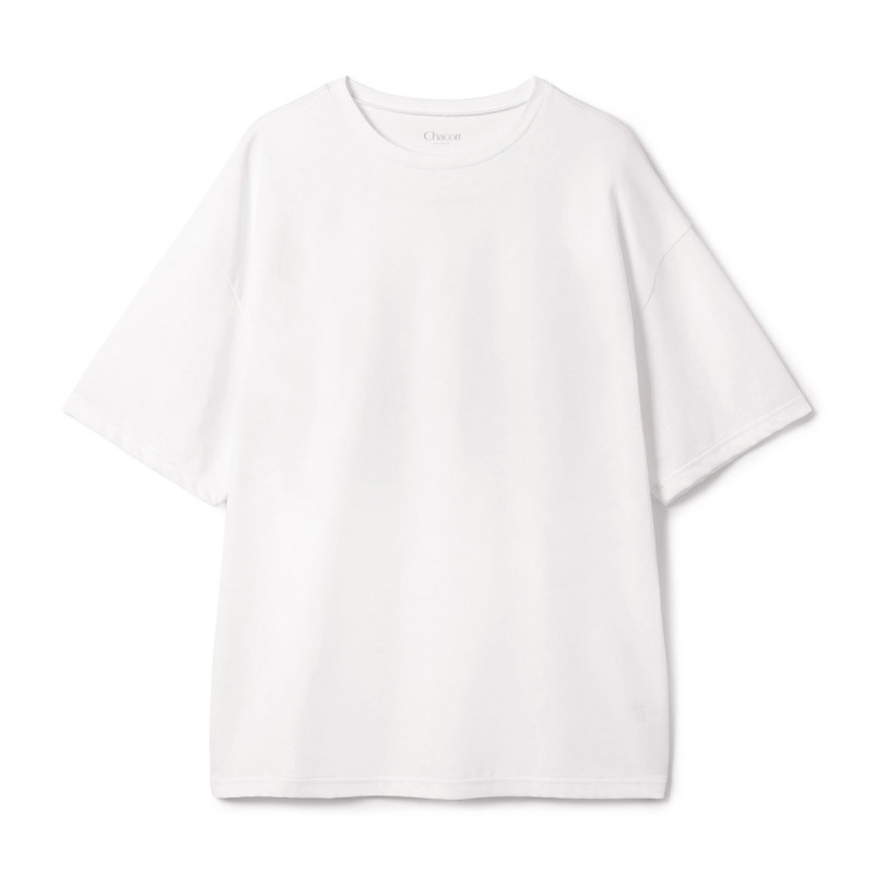 HandsomeCotton オーバーTシャツ(ホワイト-M)