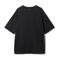 HandsomeCotton オーバーTシャツ(ブラック-M)