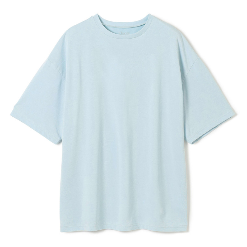 HandsomeCotton オーバーTシャツ(アイスグリーン-M)