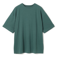 HandsomeCotton オーバーTシャツ(ボトルグリーン-M)