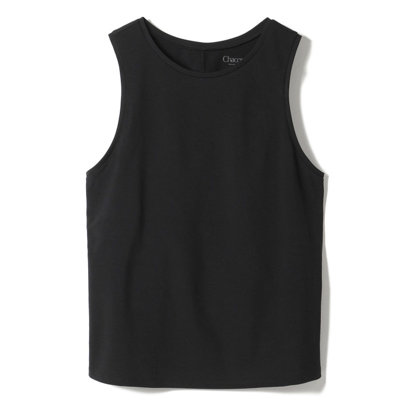 EasyCare+ デザインタンクトップ(ブラック-M)