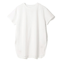 ★ＥａｓｙＣａｒｅ＋　スリットＴシャツ(ホワイト-M)