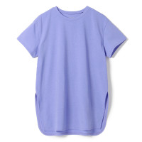 ★ＥａｓｙＣａｒｅ＋　スリットＴシャツ(ヒヤシンス-M)