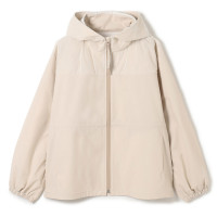 ★チュールコンビタフタジャケット(グレージュ-M)