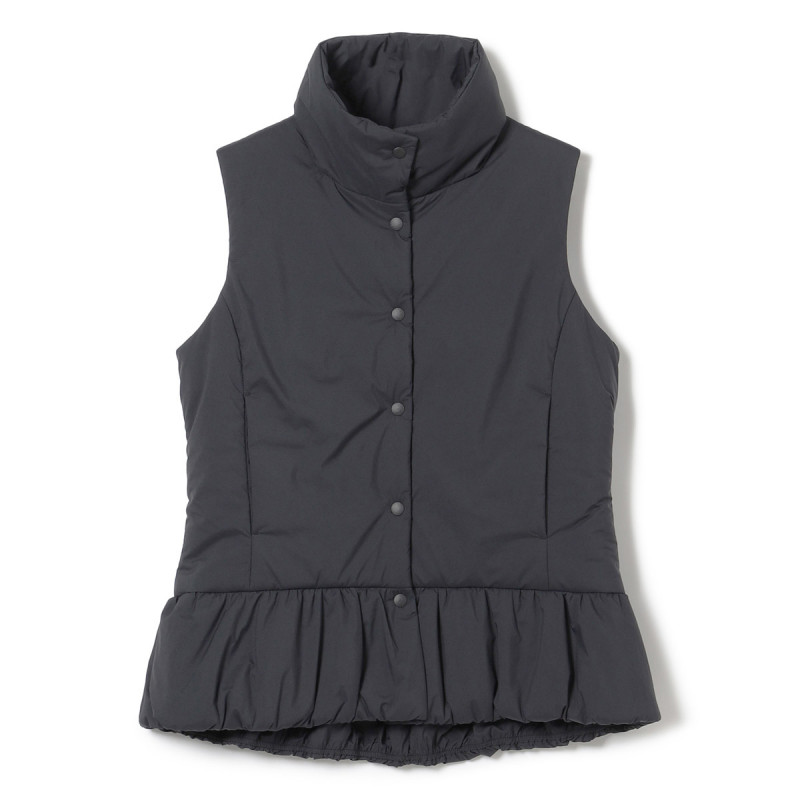 ★ペプラム中綿ベスト(ブラック-S)