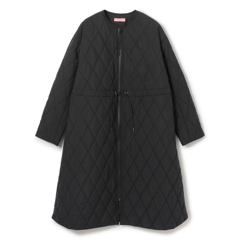 キルティングコート(ブラック-M)