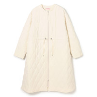 キルティングコート(オフホワイト-M)