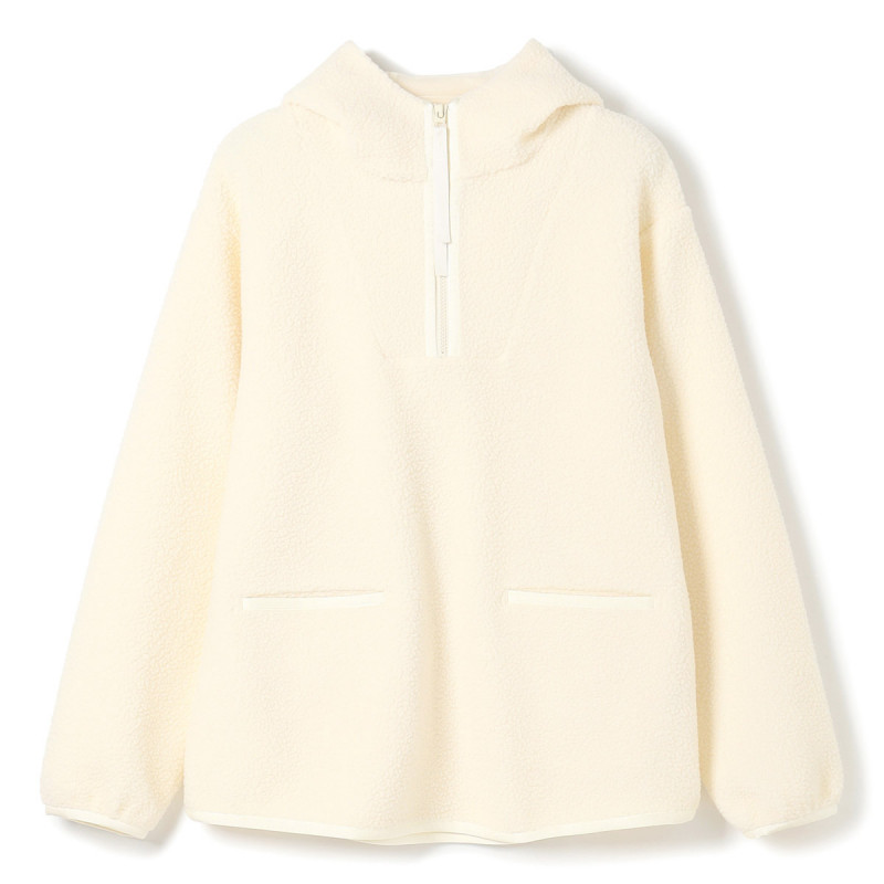 ★ボアフーデッドプルオーバー(サンド-M)