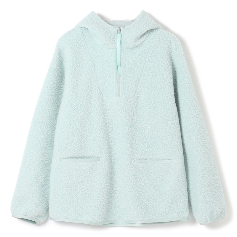 ★ボアフーデッドプルオーバー(アクアグリーン-M)