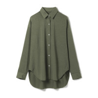 EasyCare+ オーバーシャツ(カーキ-M)