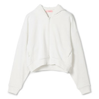 ★スウェットフーデッドジャケット(ホワイト-M)