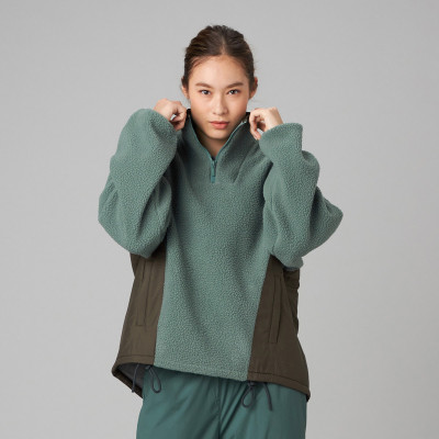 ★ボアハーフジップジャケット