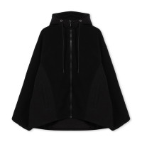 ボアフルジップジャケット(ブラック-M)