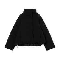 ハイロフトミドルダウンジャケット(ブラック-M)