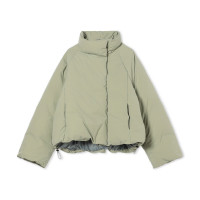 ハイロフトミドルダウンジャケット(カーキ-M)