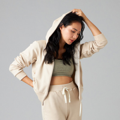 裏起毛フーデットジャケット