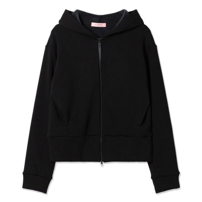 裏起毛フーデットジャケット(ブラック-M)