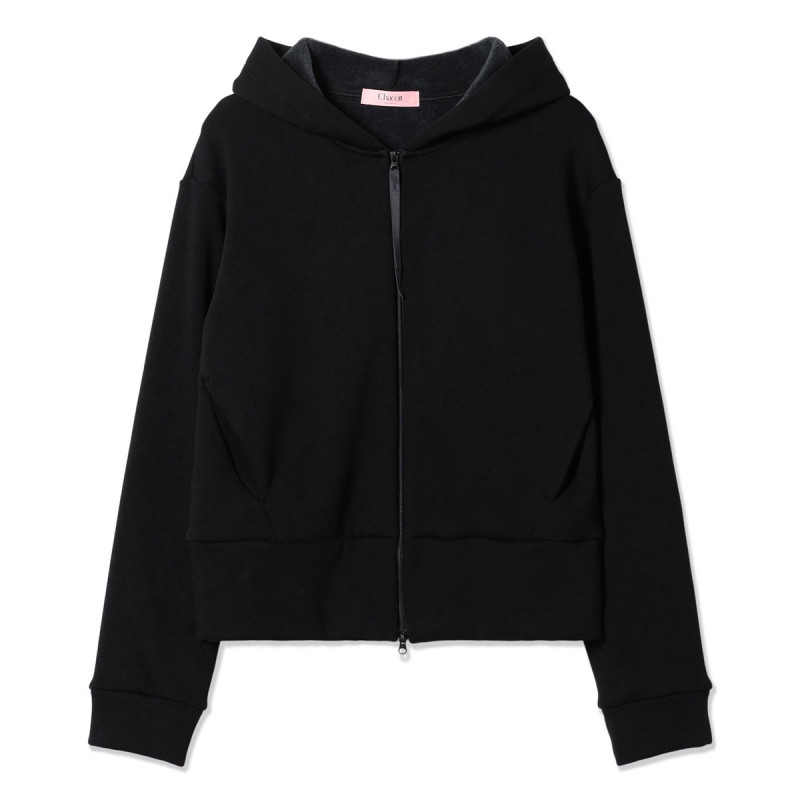 裏起毛フーデットジャケット(ブラック-M)