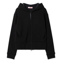 裏起毛フーデットジャケット(ブラック-M)