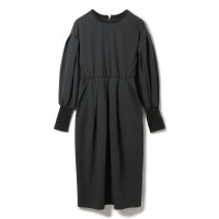 タフタワンピース(ブラック-M)