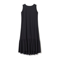 ★ライトノースリーブワンピース(ブラック-M)