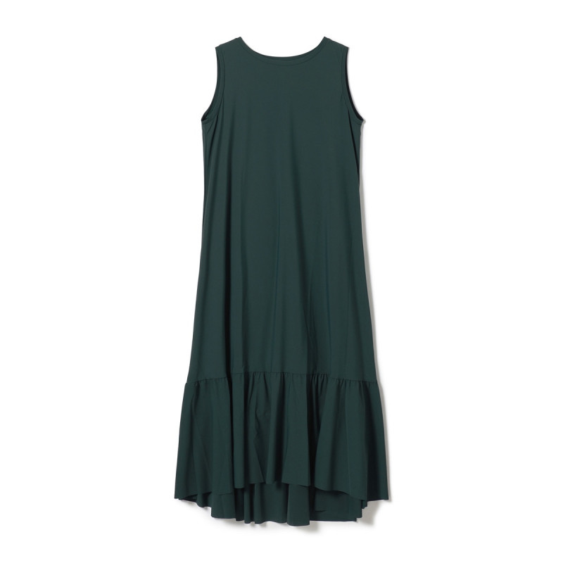 ★ライトノースリーブワンピース(ボトルグリーン-M)