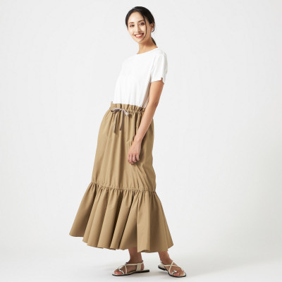 ★タフタコンビワンピース