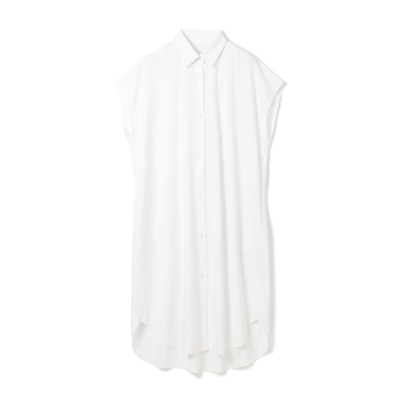 EasyCare+ シャツワンピース(ホワイト-M)