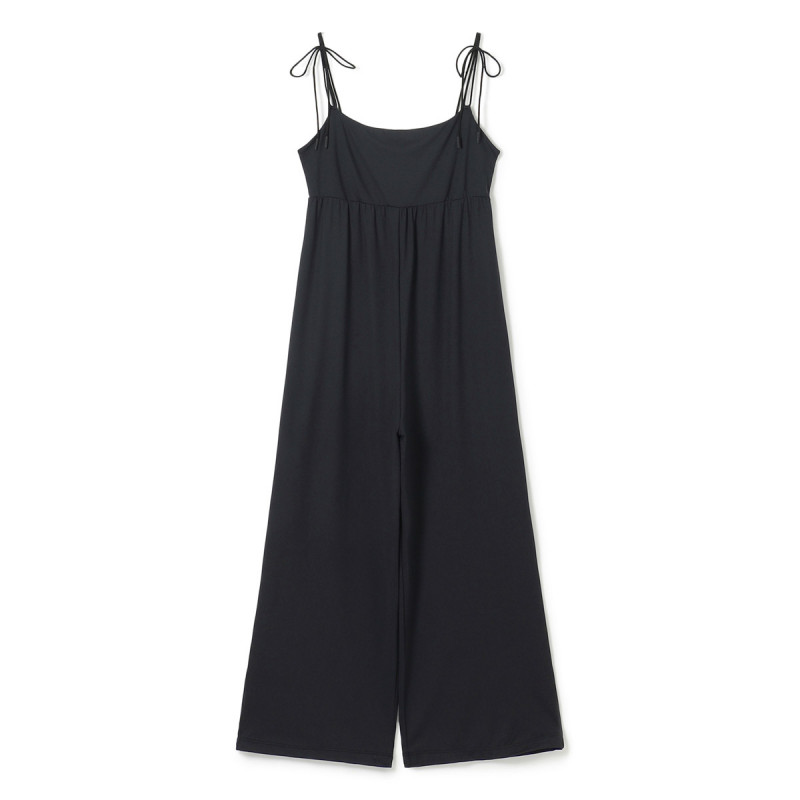 ★インポートストレッチオールインワン(ブラック-M)