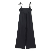 ★インポートストレッチオールインワン(ブラック-M)