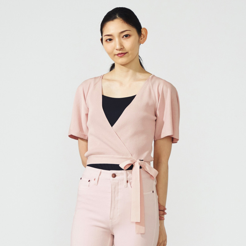 美品【チャコット】chacott フレアスリーブ トップス ☆フレアスリーブカシュクールニット 商品ページ | チャコット