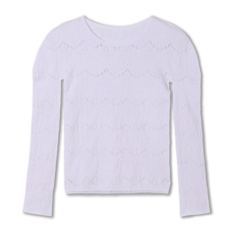 【ノーソーイングニット】ノーソーイングクルーネックトップ