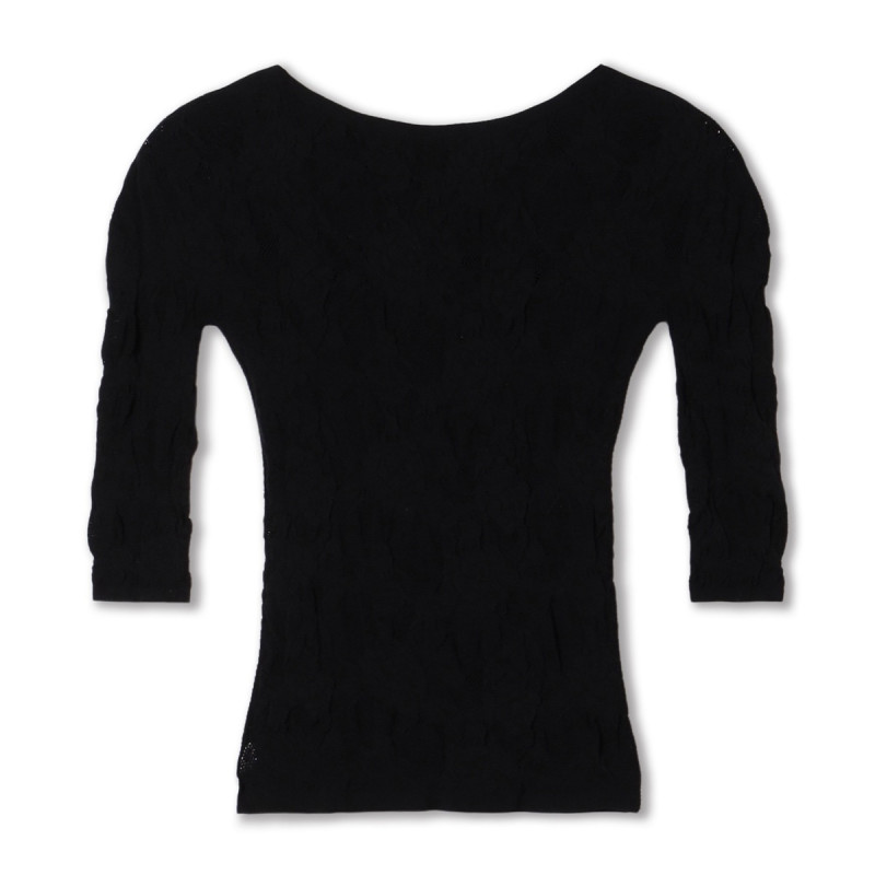 ノーソーイングニット】シアーレースボートネックトップ 商品ページ